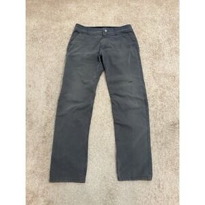 Kuhl Men's Slax Pants 34x33 Gray Lightweight Outdoor Hiking Stretch